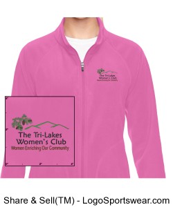 Pink Fleece Jacket Design Zoom